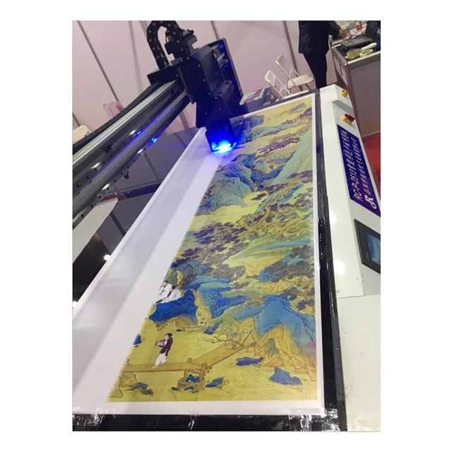 large format uv printer sample display