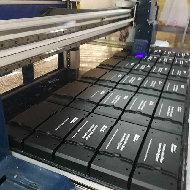 large format uv printer printing on elevator detector shell